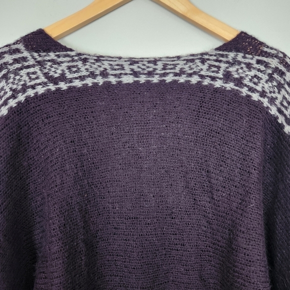 WOODEN SHIPS Women's Sweater Medium Mohair Aztec Paola Buendia Embroidered - Picture 6 of 9